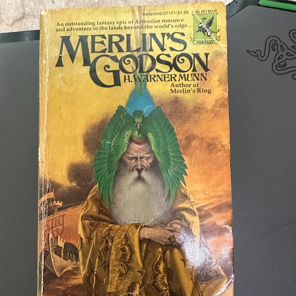 Merlin's Godson by H Warner Munn paperback 1976 Del Rey